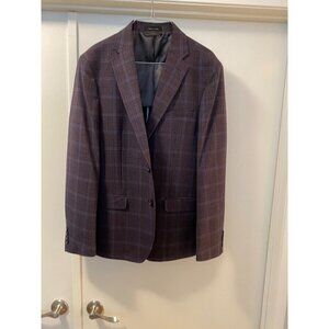 Calvin Klein SlimFit Men Sport Coat Suit Jacket Light Wool Blend Father’s Day!